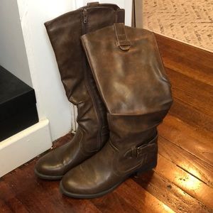 Brown leather boots - Size 7